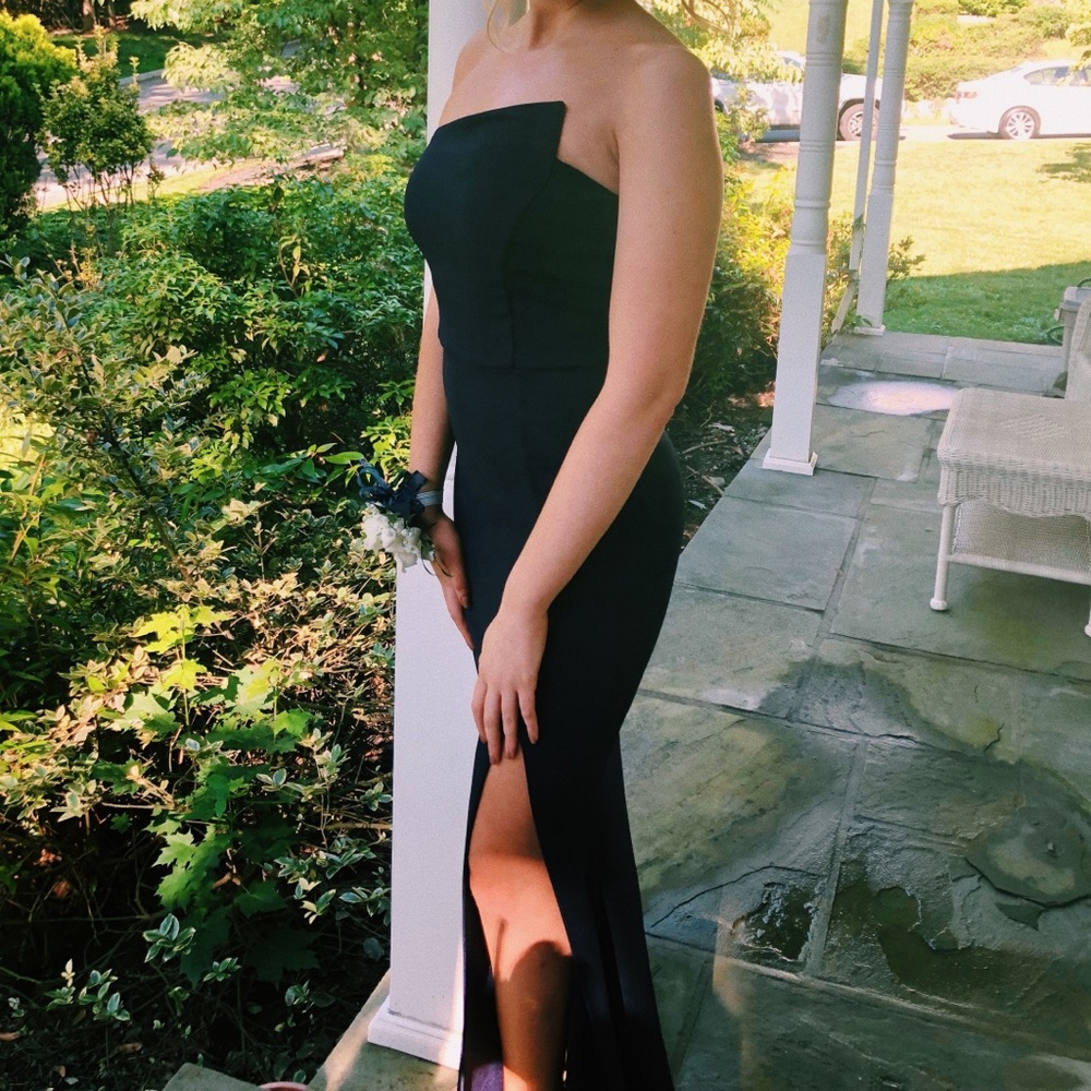 Navy Blue Prom Dress Size XS